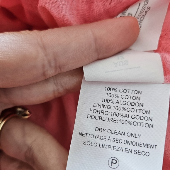 Nicholas Baylee Hot Pink Cotton Dress Sz 8 - Picture 6 of 6